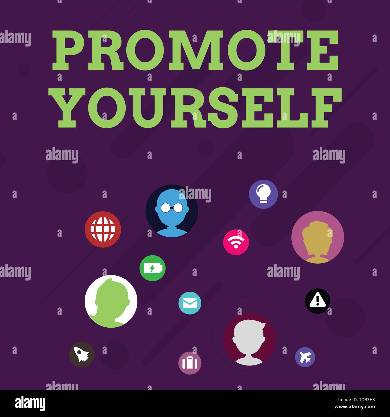 Word writing text Promote Yourself. Business photo showcasing market ...