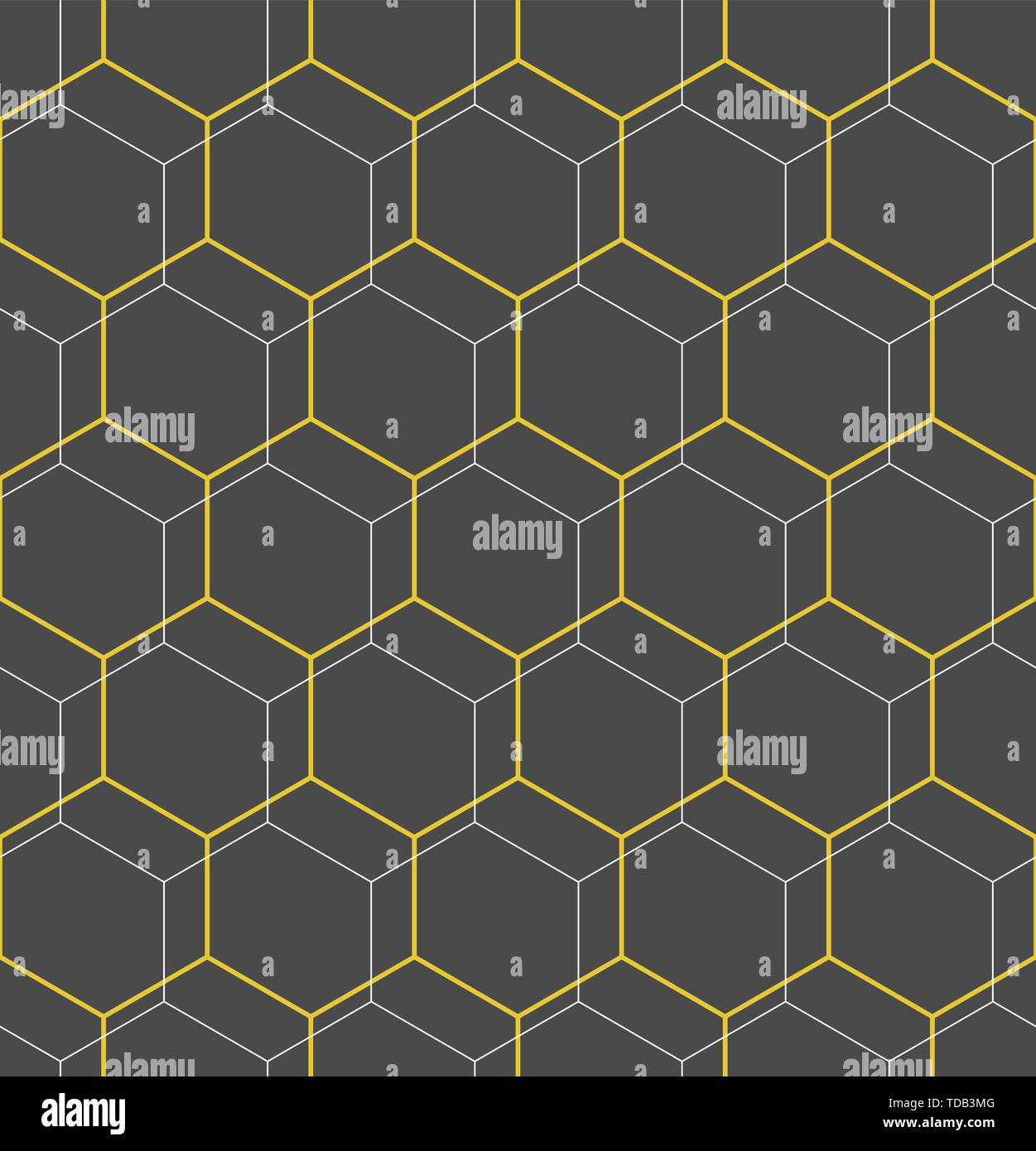Seamless Abstract Vector Pattern With Hexagons Stock Vector