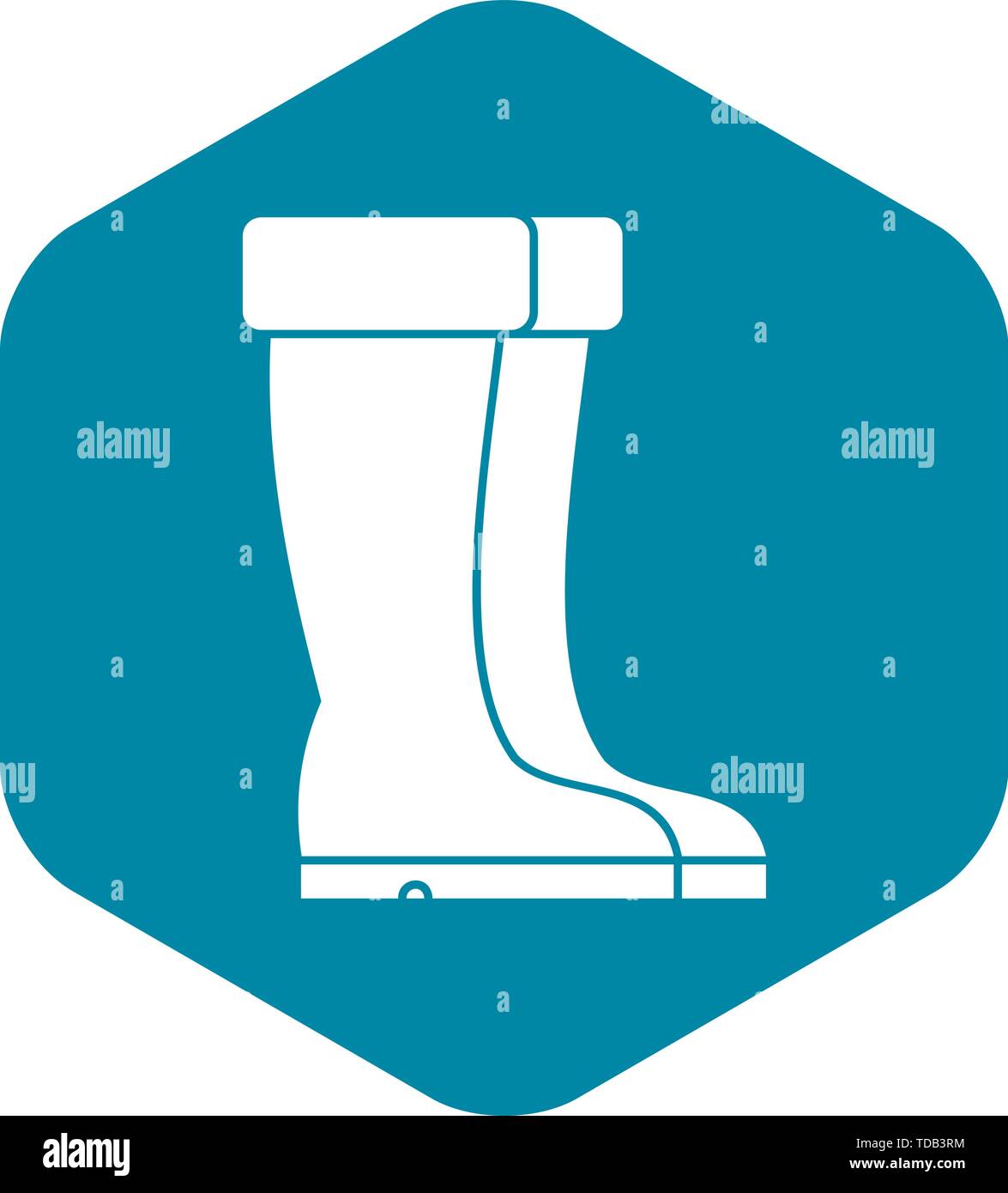 Winter shoes icon, simple style Stock Vector