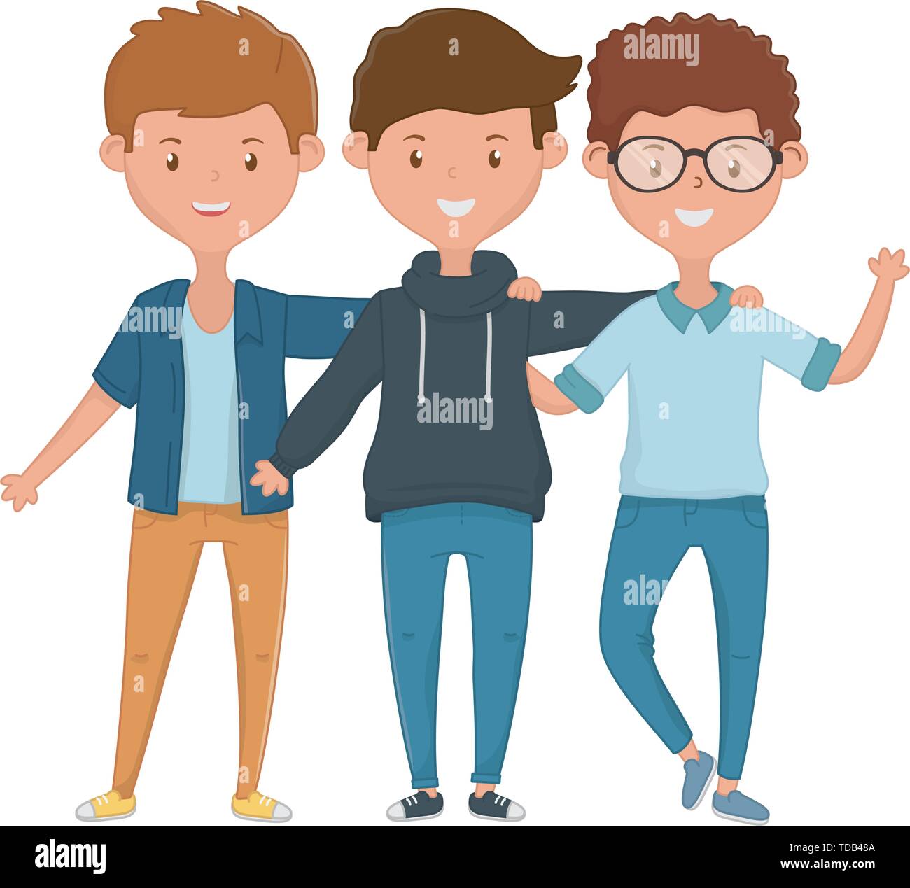 pix Friendship Images Cartoon Boys https www alamy com teenager boys design friends male people young teen and man theme vector illustration image249180522 html