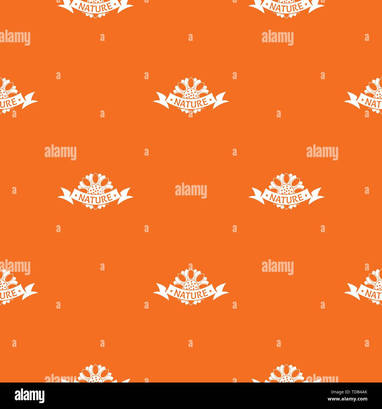 Nature pattern vector orange Stock Vector Image & Art - Alamy