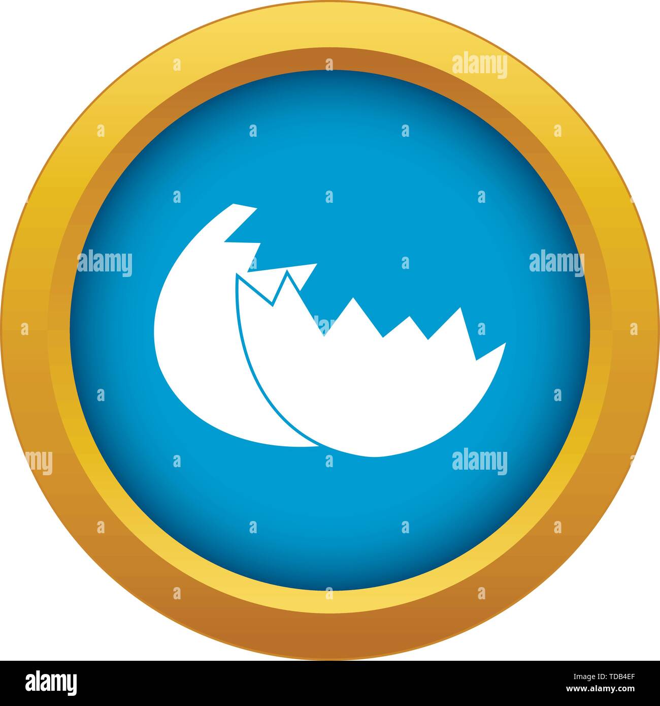 Egg shell icon blue vector isolated Stock Vector Image & Art - Alamy