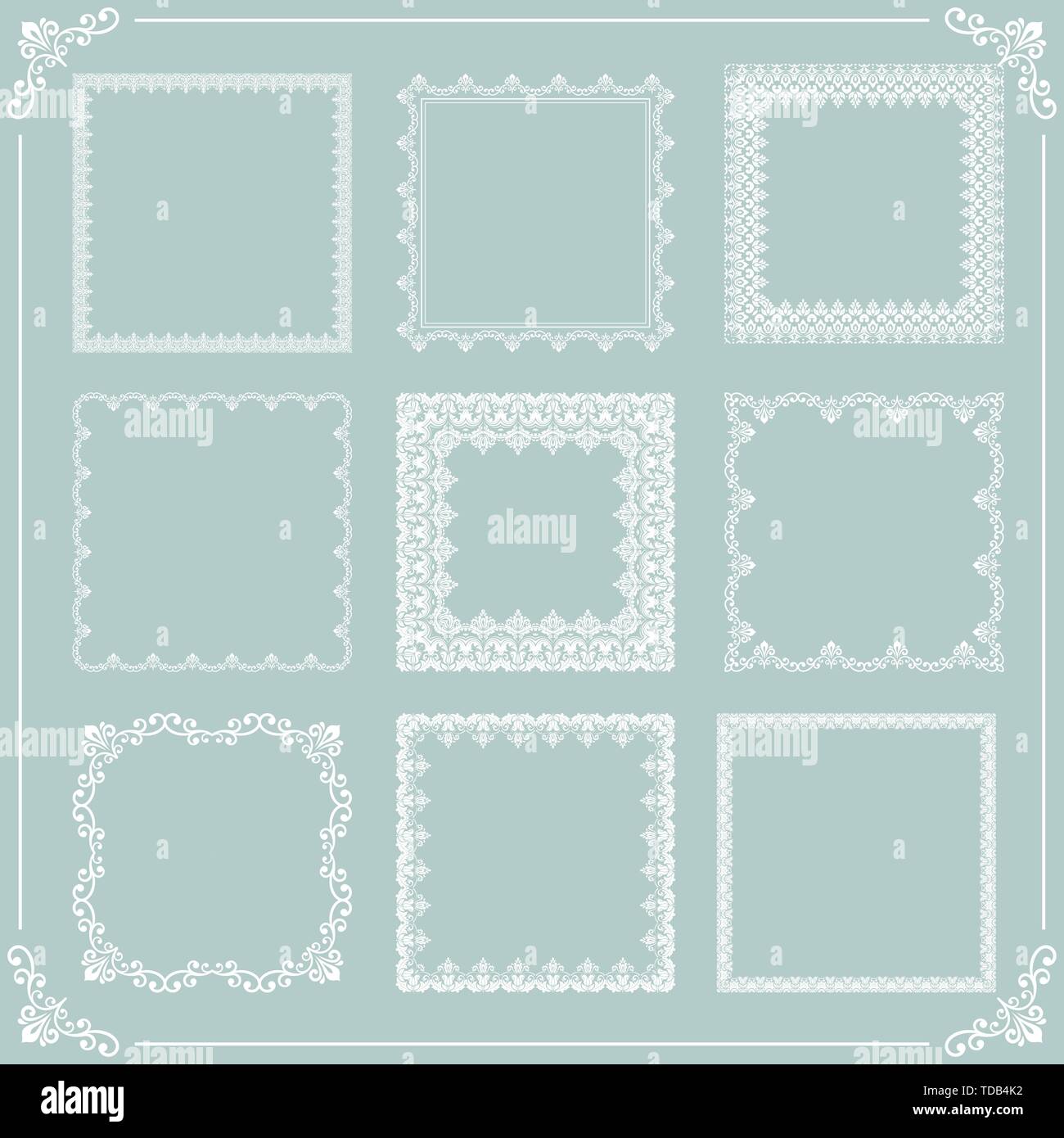 Floral Vector Fine Frame Stock Vector Image & Art - Alamy