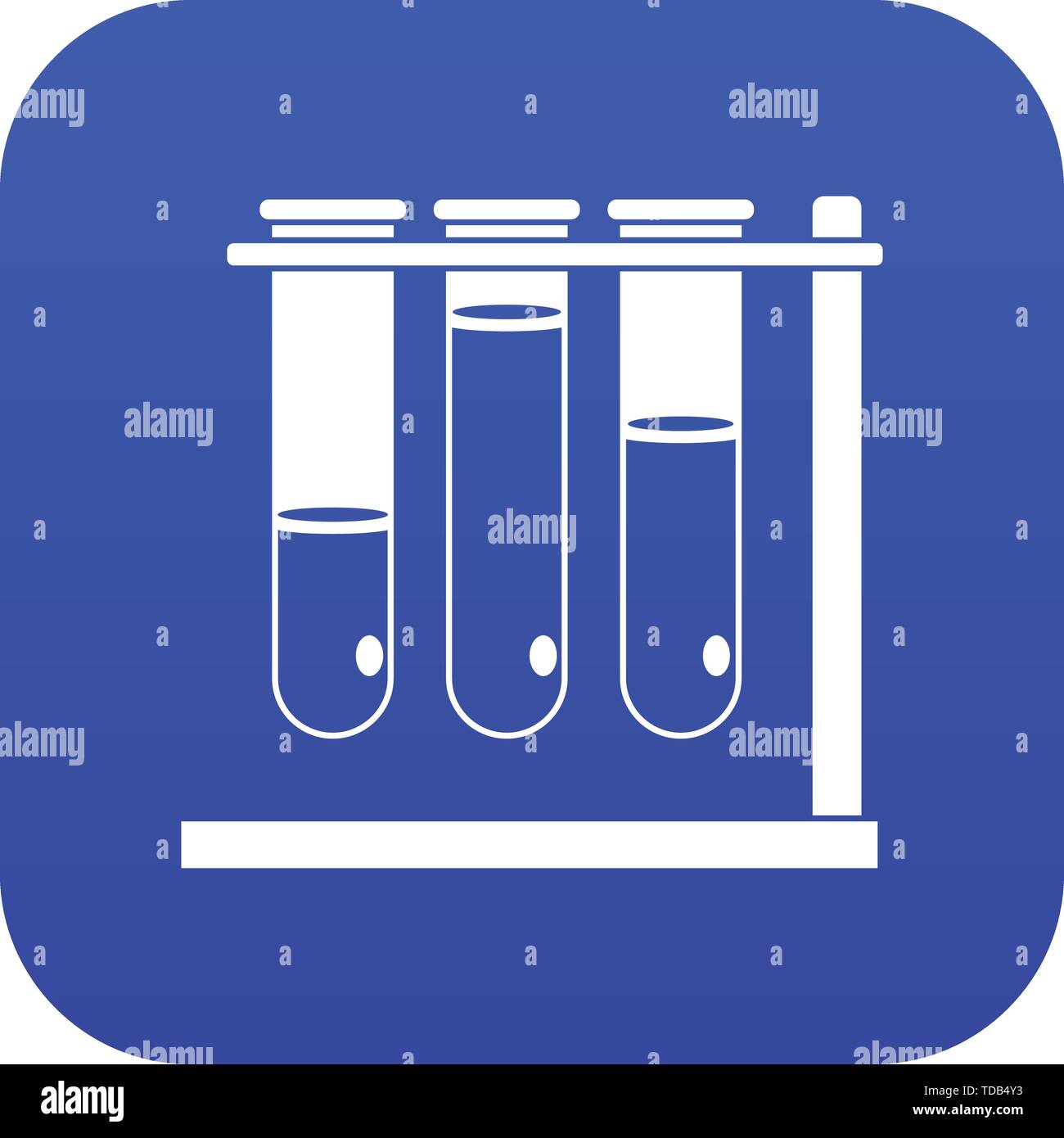 Three beakers icon digital blue Stock Vector Image & Art - Alamy