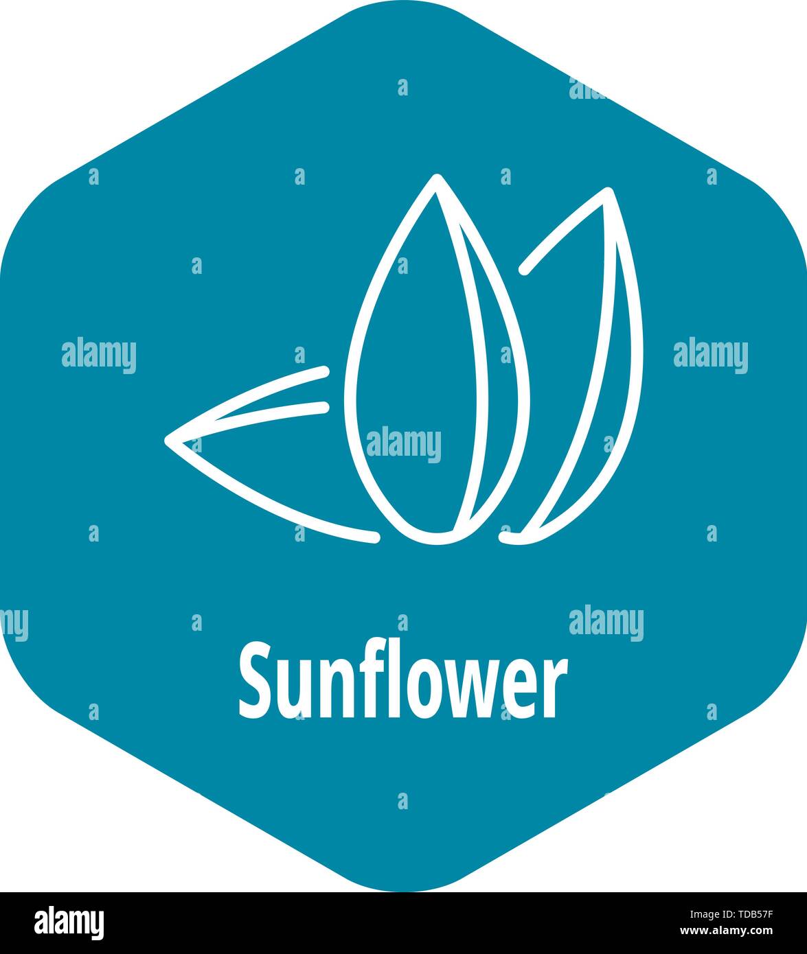 Sunflower seed icon, outline style Stock Vector Image & Art - Alamy