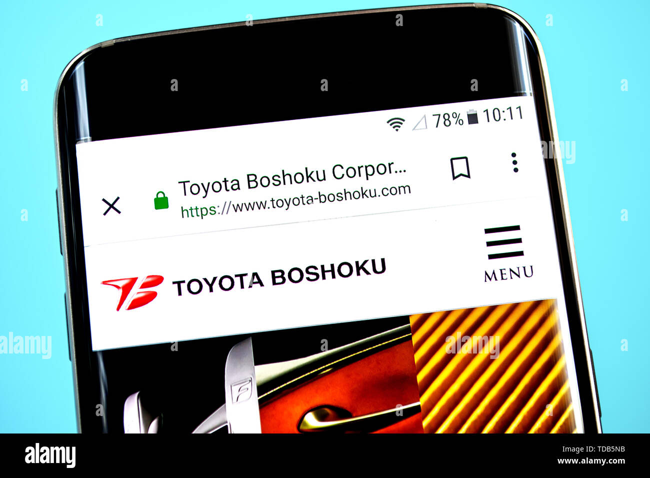 Berdyansk, Ukraine - 1 June 2019: Toyota Boshoku website homepage ...