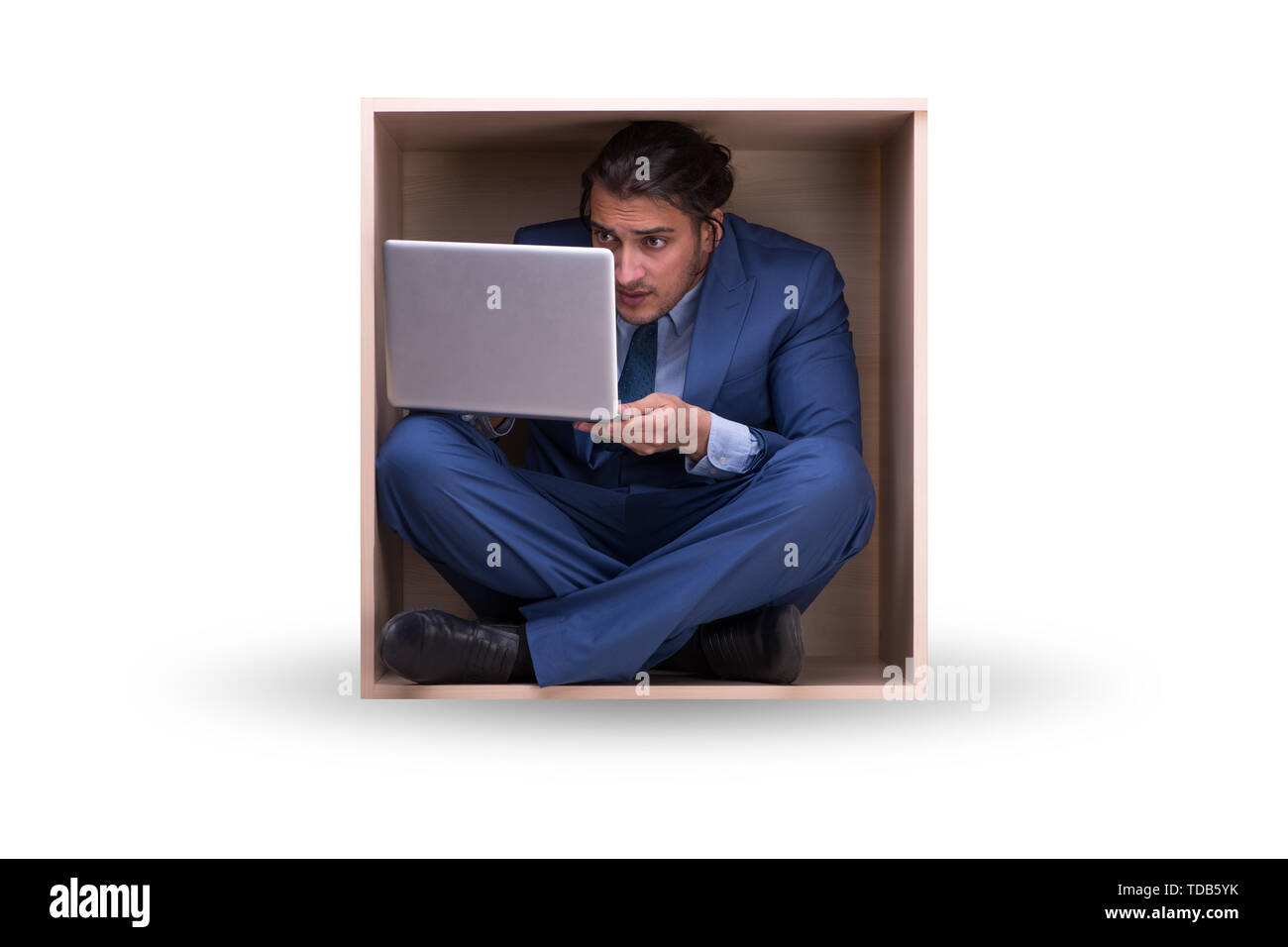 Angry Cubicle Angry employee at cubicle Cut Out Stock Images & Pictures - Alamy