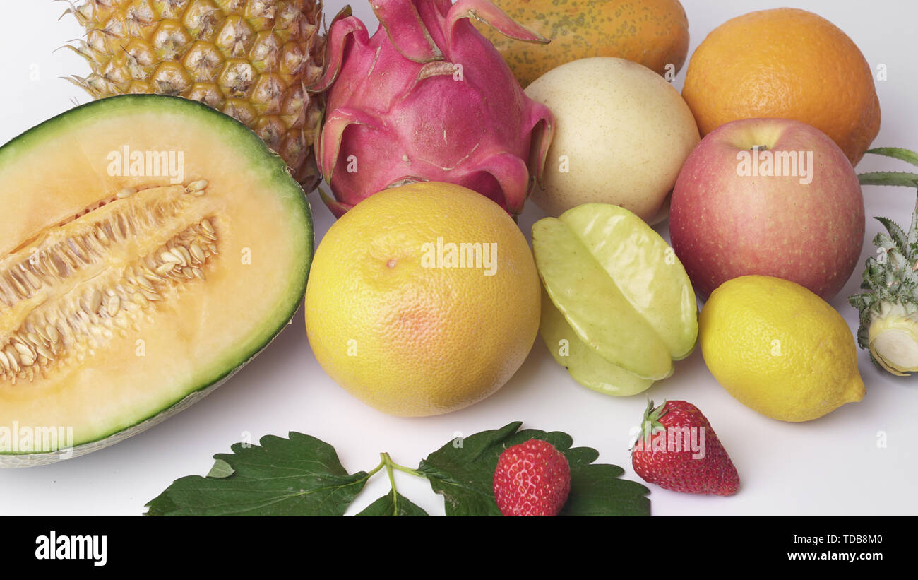 Multiple fruit combinations Stock Photo Alamy