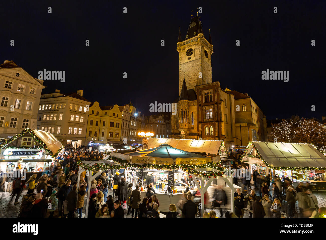 Prague's Christmas fair Stock Photo Alamy
