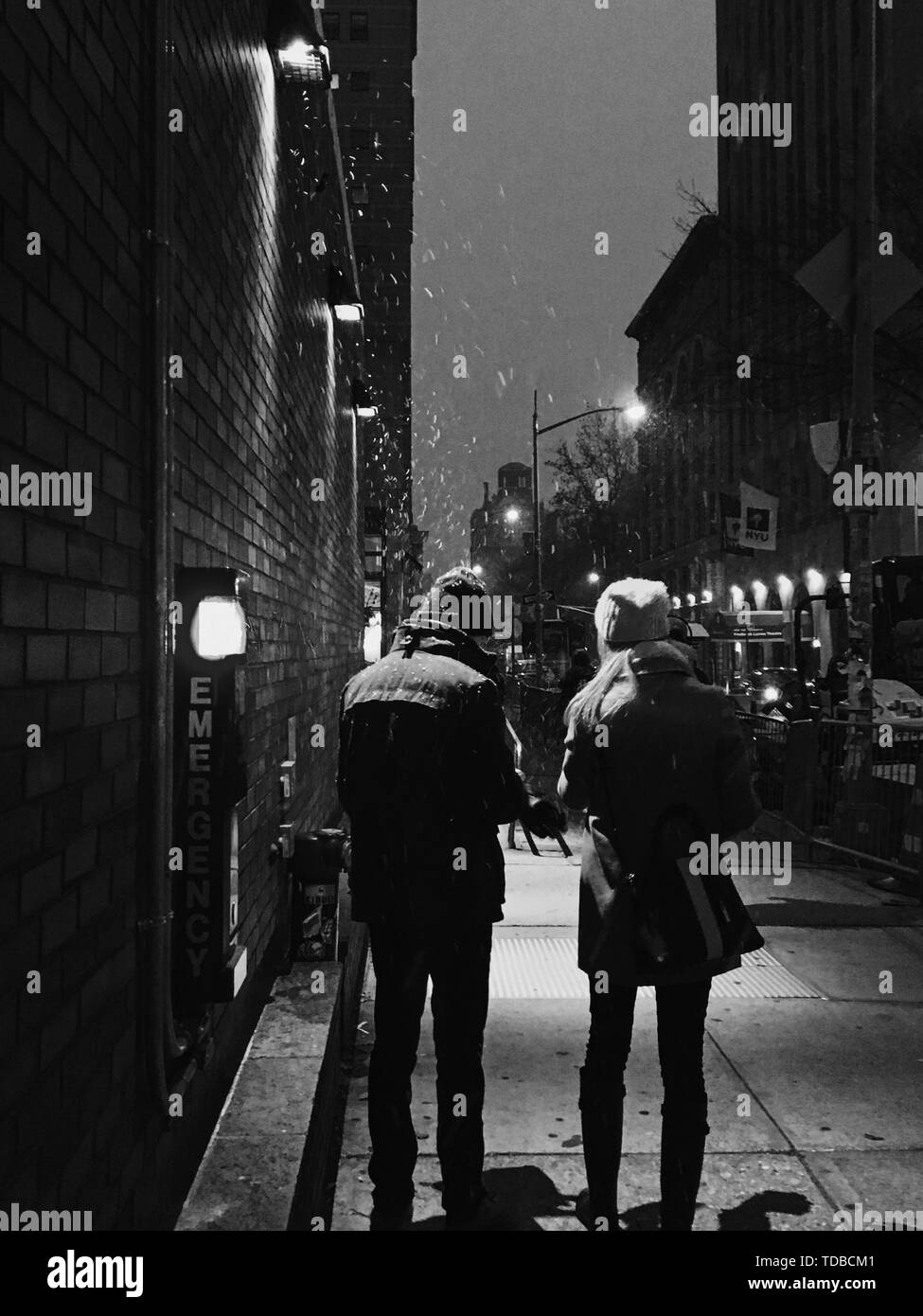 First snow in New York Stock Photo Alamy