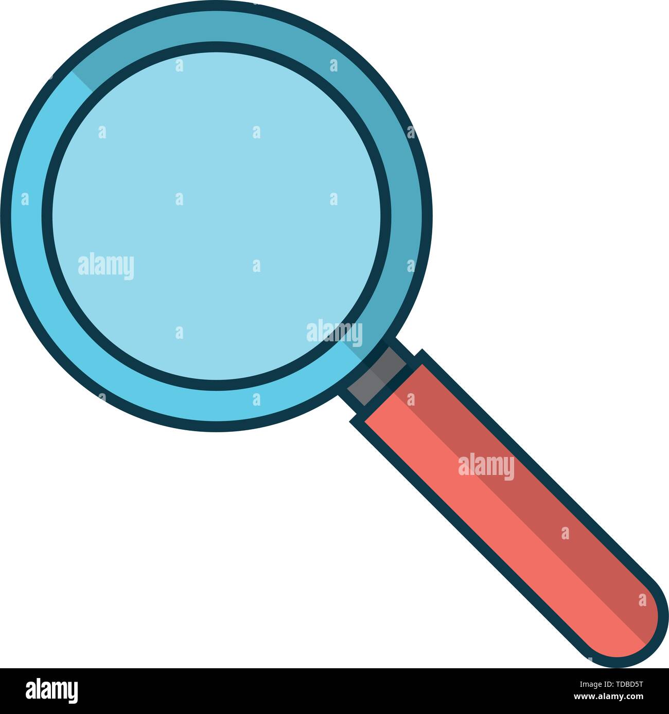 magnifier glass on white background Stock Vector Image & Art - Alamy