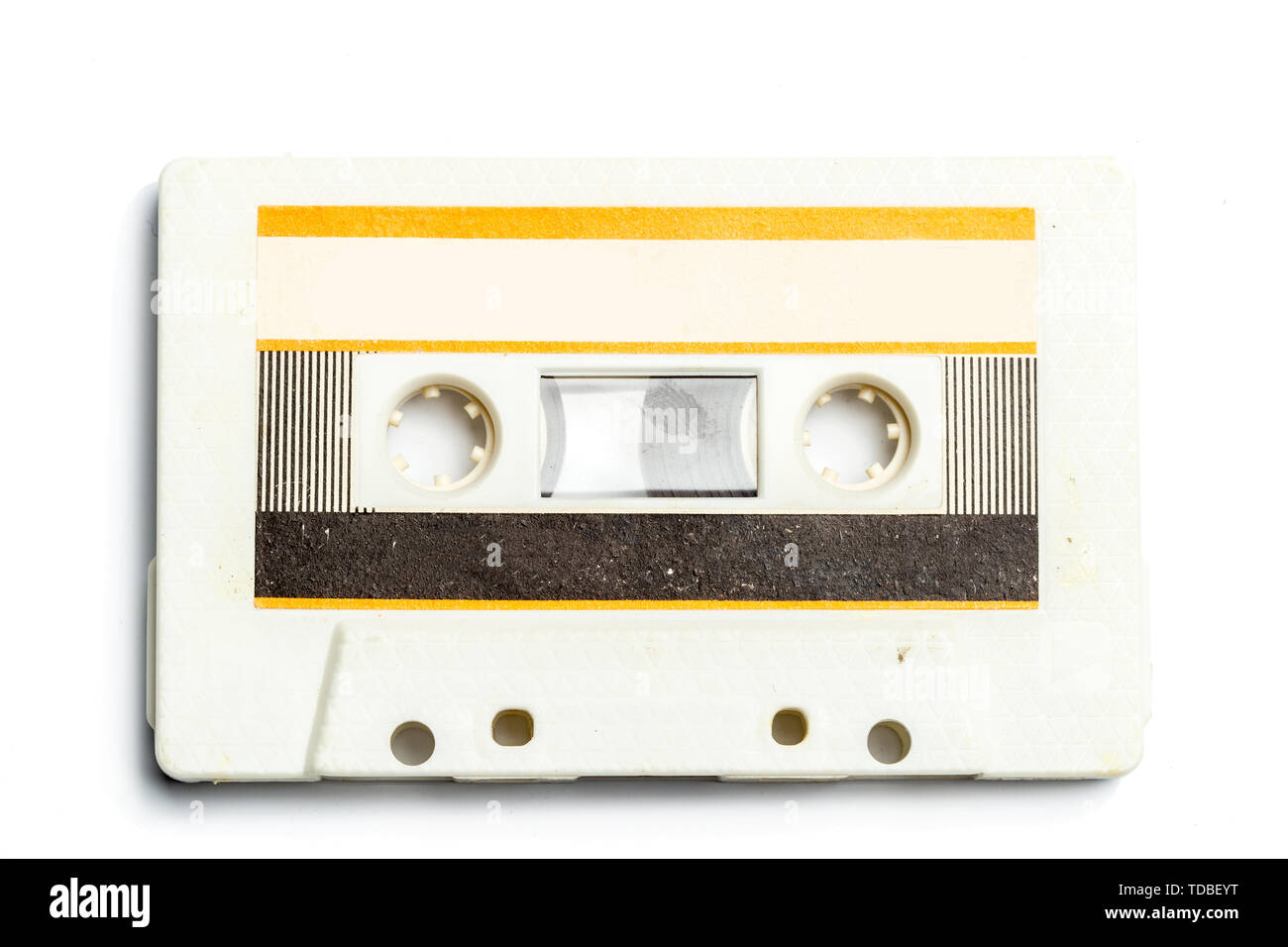 vintage cassette tape isolated white background Stock Photo - Alamy