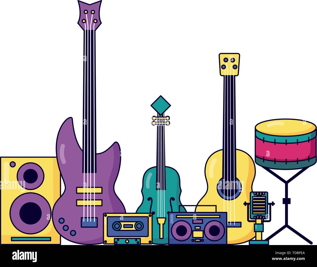 music colorful background Stock Vector Image & Art - Alamy