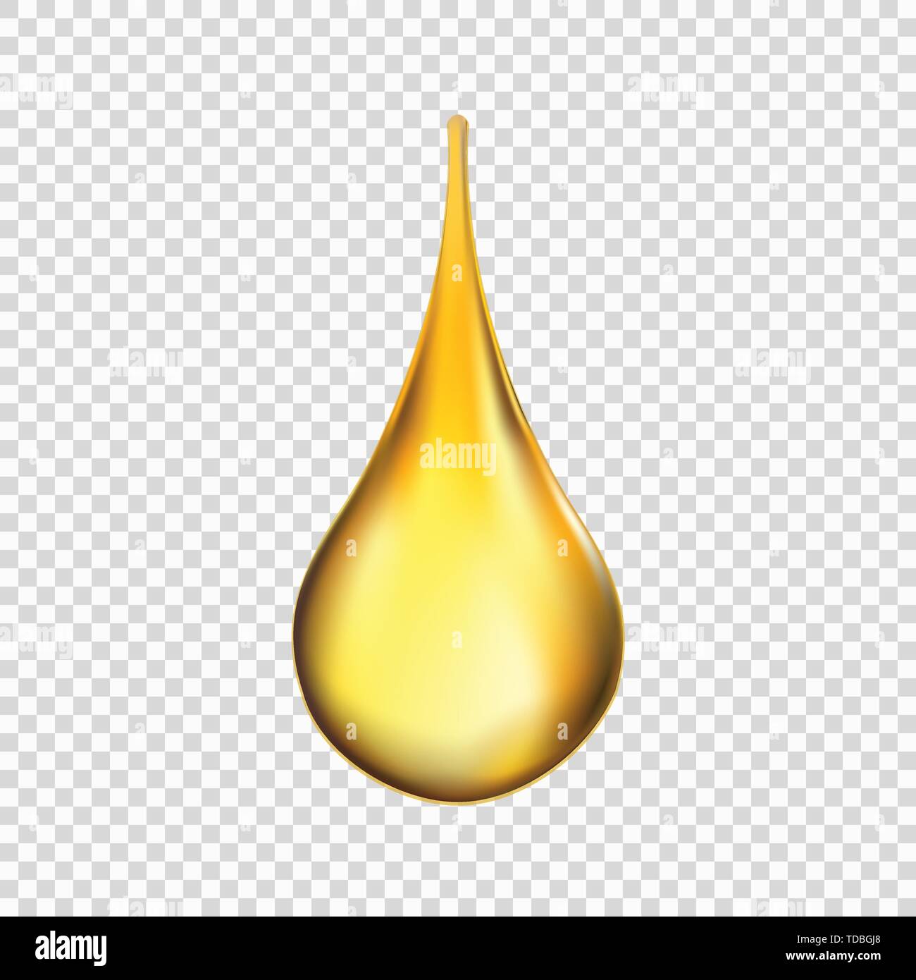 Oil drop isolated on transparent background . Template for your design