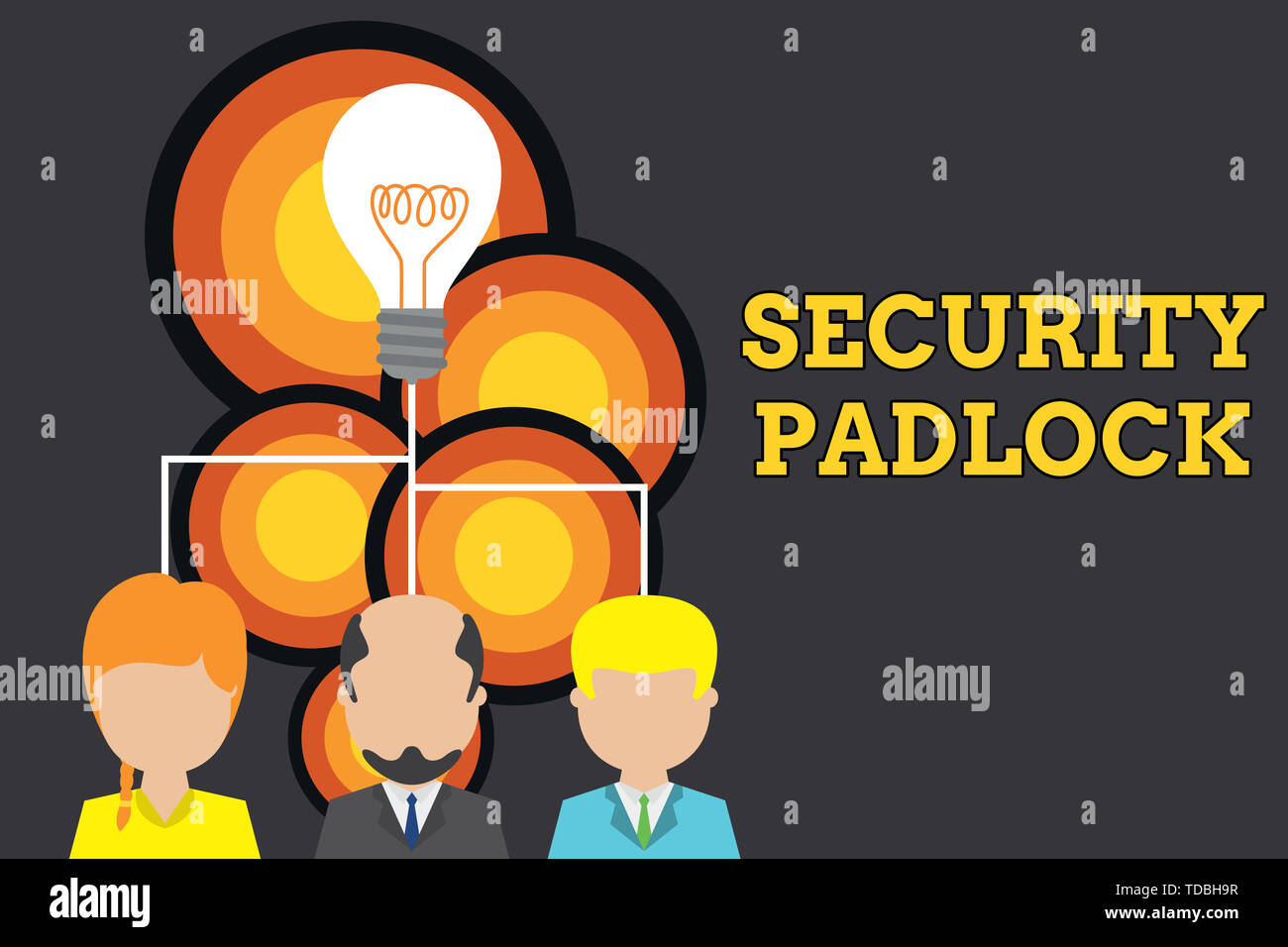 Conceptual hand writing showing Security Padlock. Concept meaning