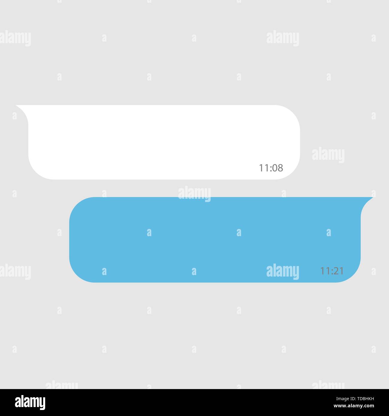 Social network chat speech bubble . Template for your design Stock Vector