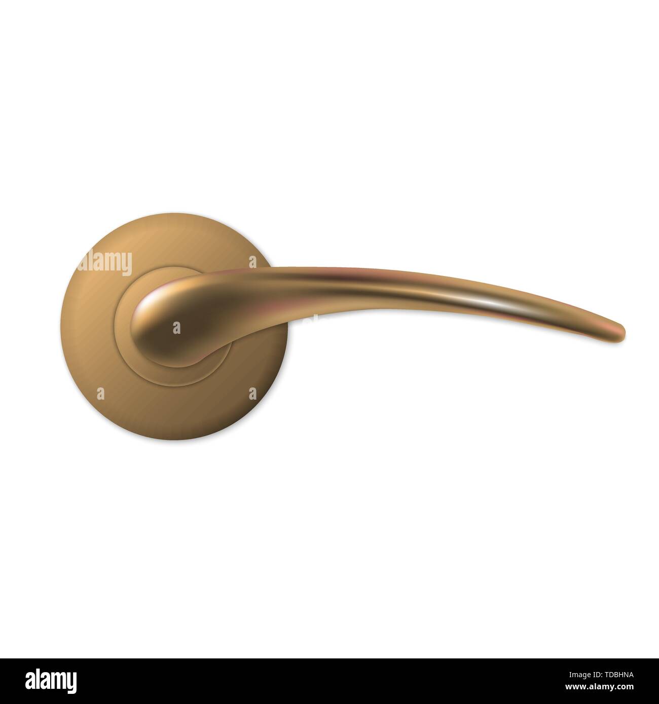 realistic door handle isolated. Vector illustration . Template for your ...
