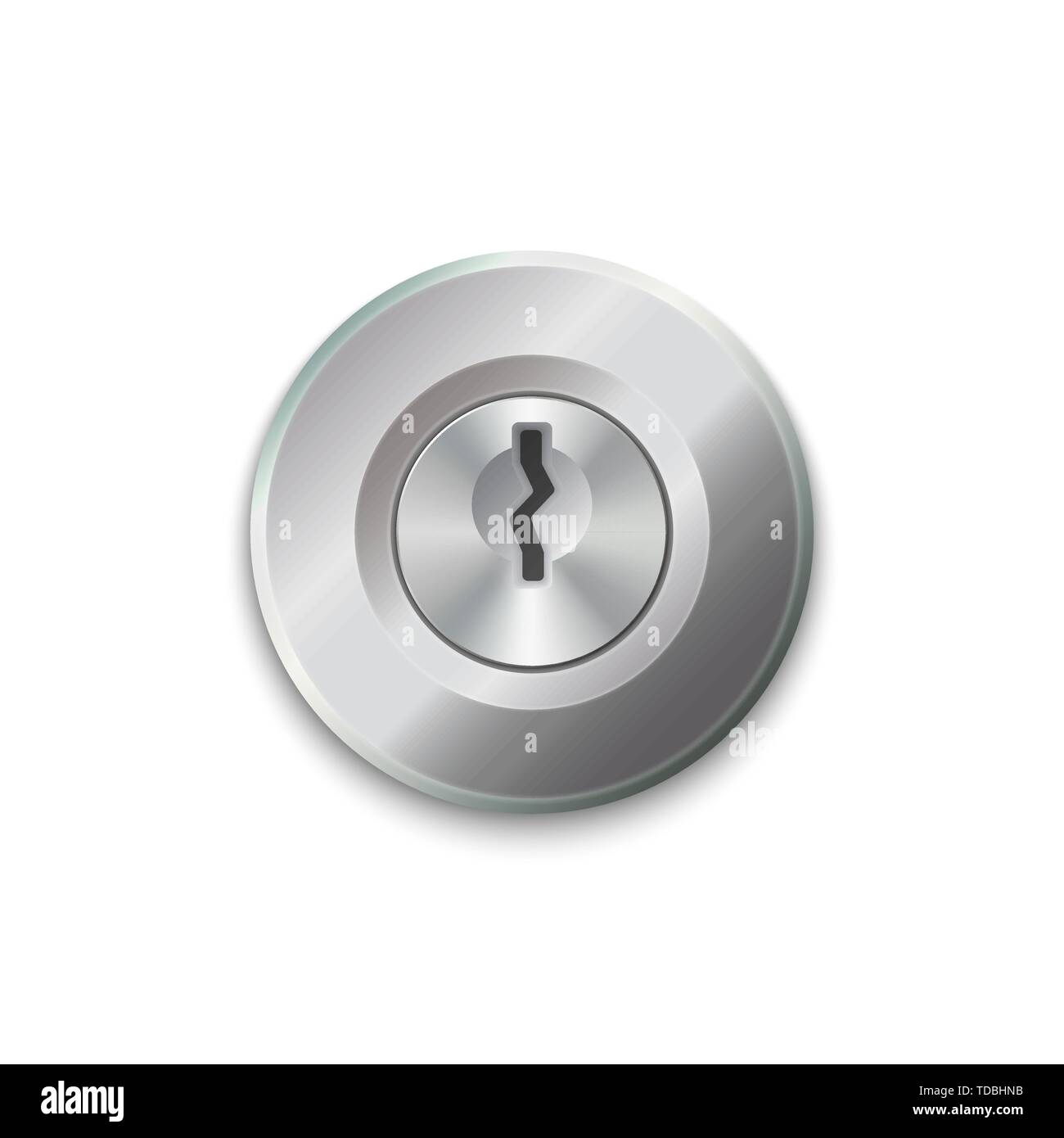 Metal door lock isolated. Vector illustration . Template for your ...