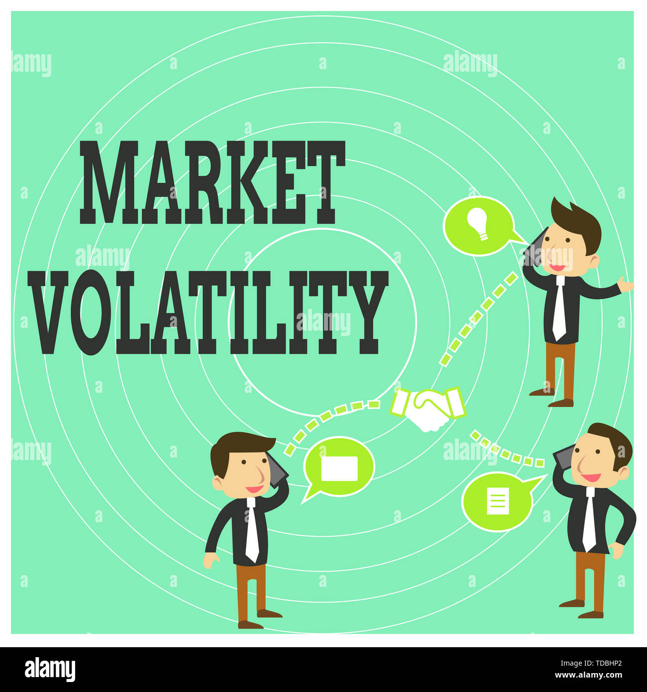 Conceptual Hand Writing Showing Market Volatility Concept Meaning Underlying Securities Prices Fluctuates Stability Status Businessmen Coworker Confe Stock Photo Alamy