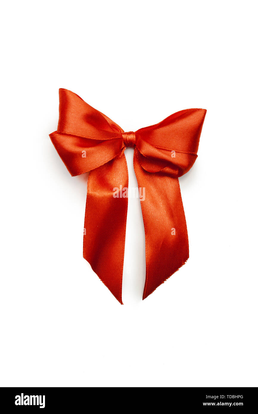 ribbon bow isolated on white Stock Photo - Alamy