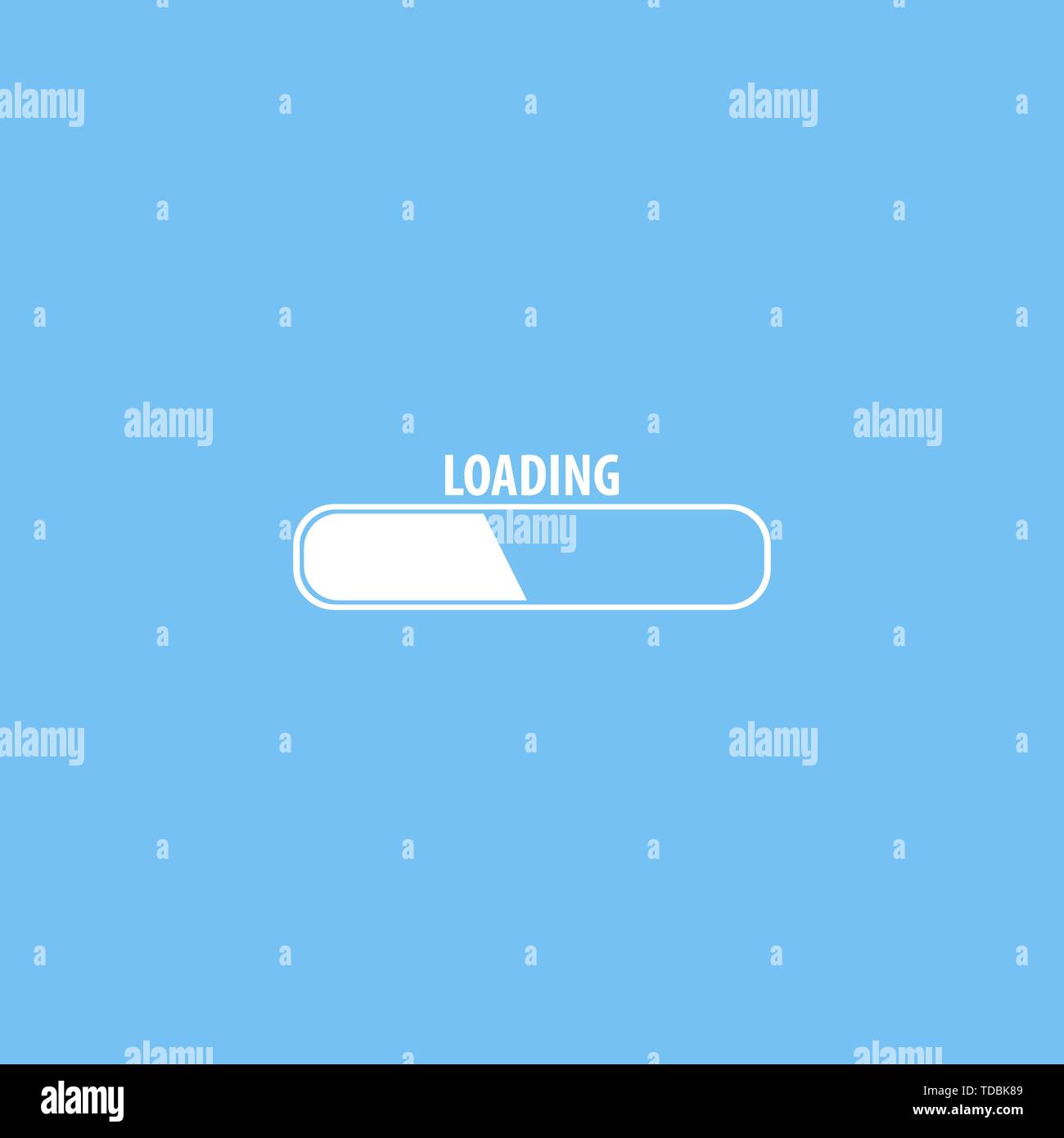 Loading bar icon. Vector eps10 illustration. Web Stock Vector Image ...