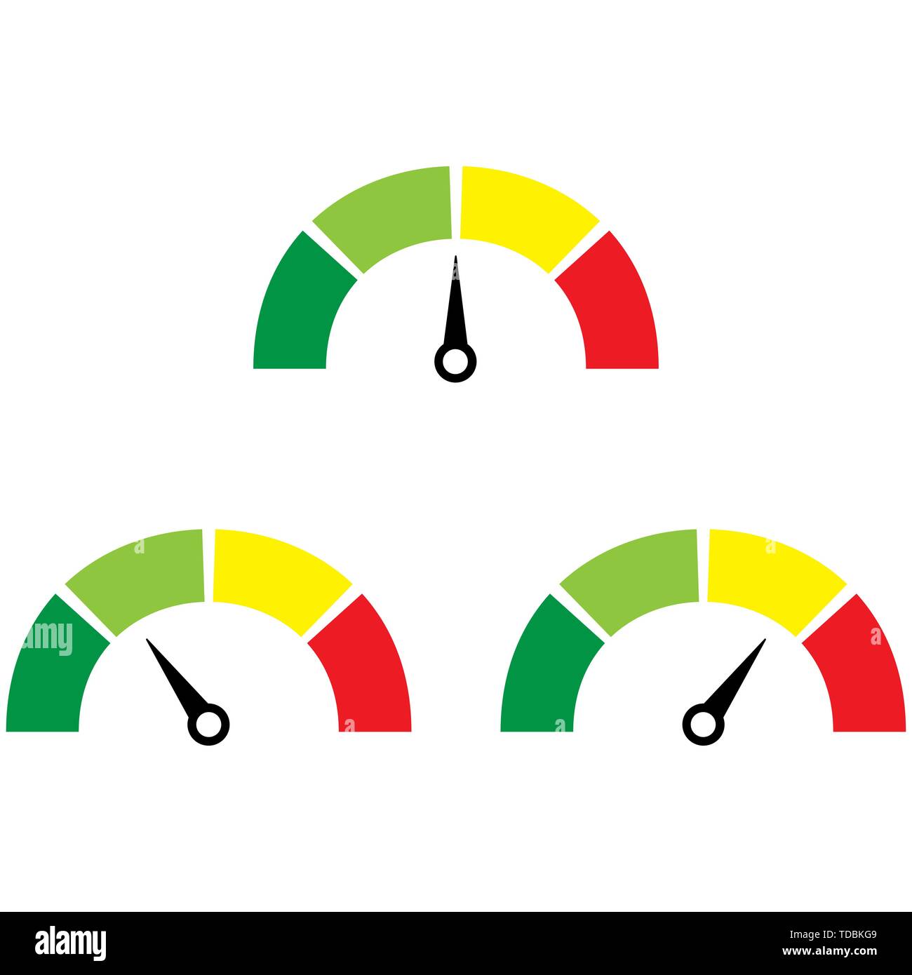 Credit score speedometer icon. Vector eps10 illustration Stock Vector ...