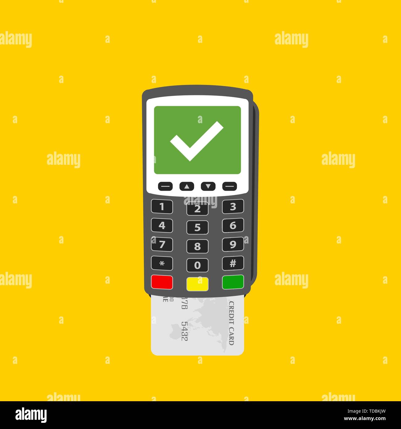 Pos terminal sign icon. Pay concept. Vector illustration Stock Vector ...