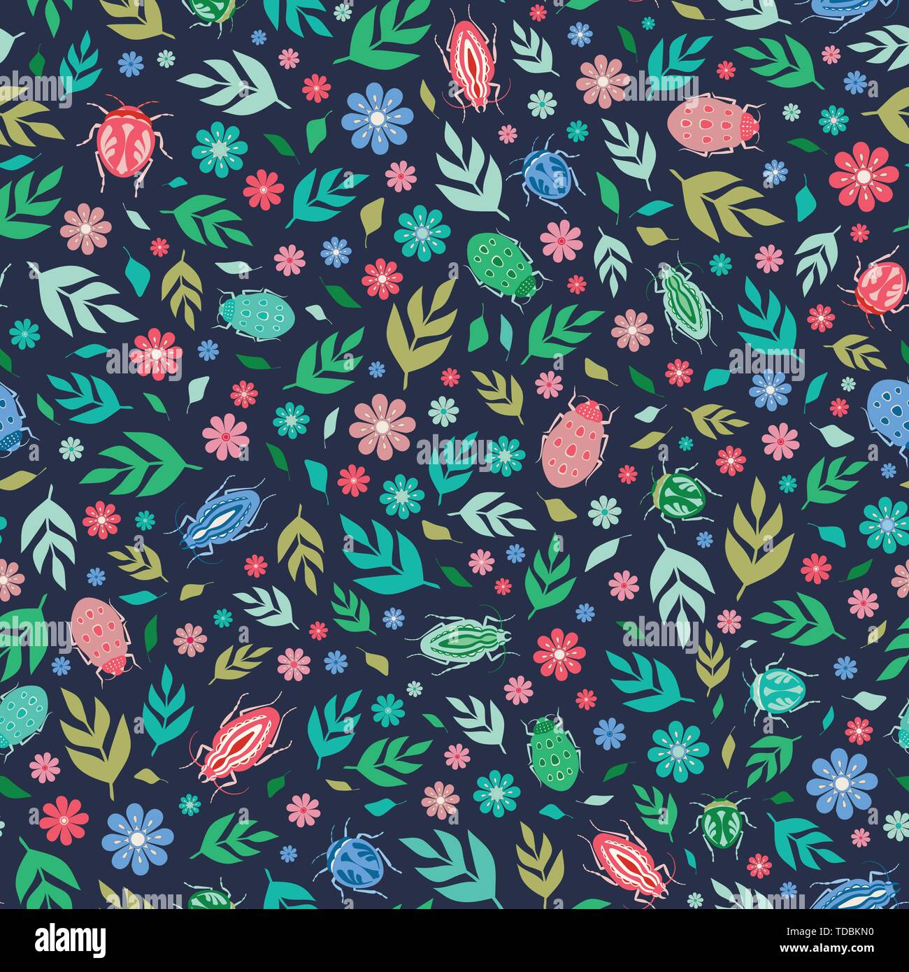 Insects on forest floor Stock Vector Images - Alamy