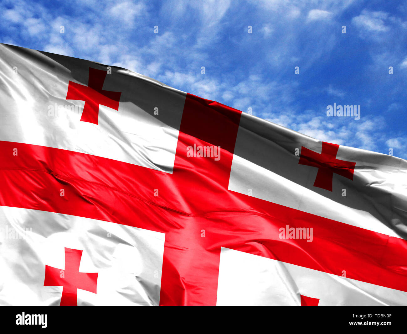 Eu georgia flag hi-res stock photography and images - Alamy