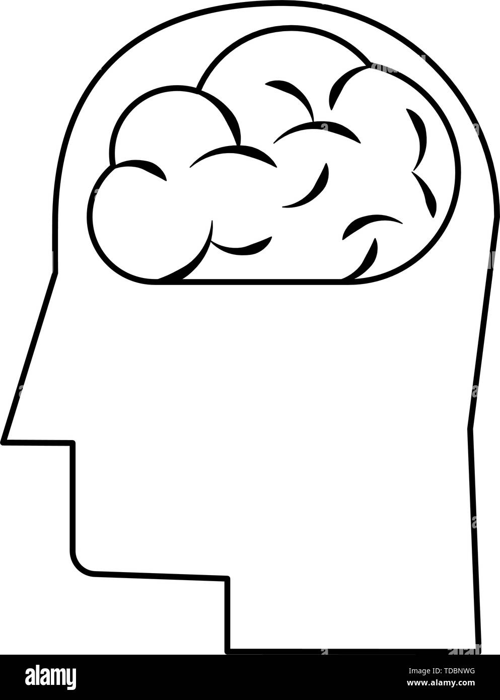 human brain cartoon Stock Vector Image & Art - Alamy