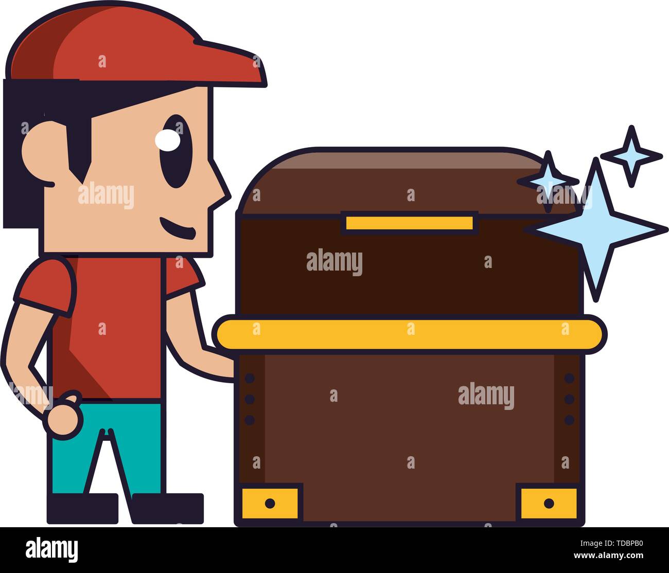 Videogame characters and elements cartoons Stock Vector