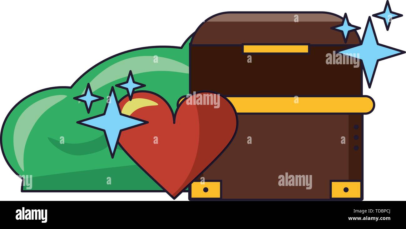 Videogame characters and elements cartoons Stock Vector