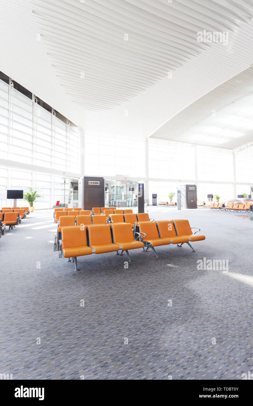 Modern airport design hall interior Stock Photo - Alamy