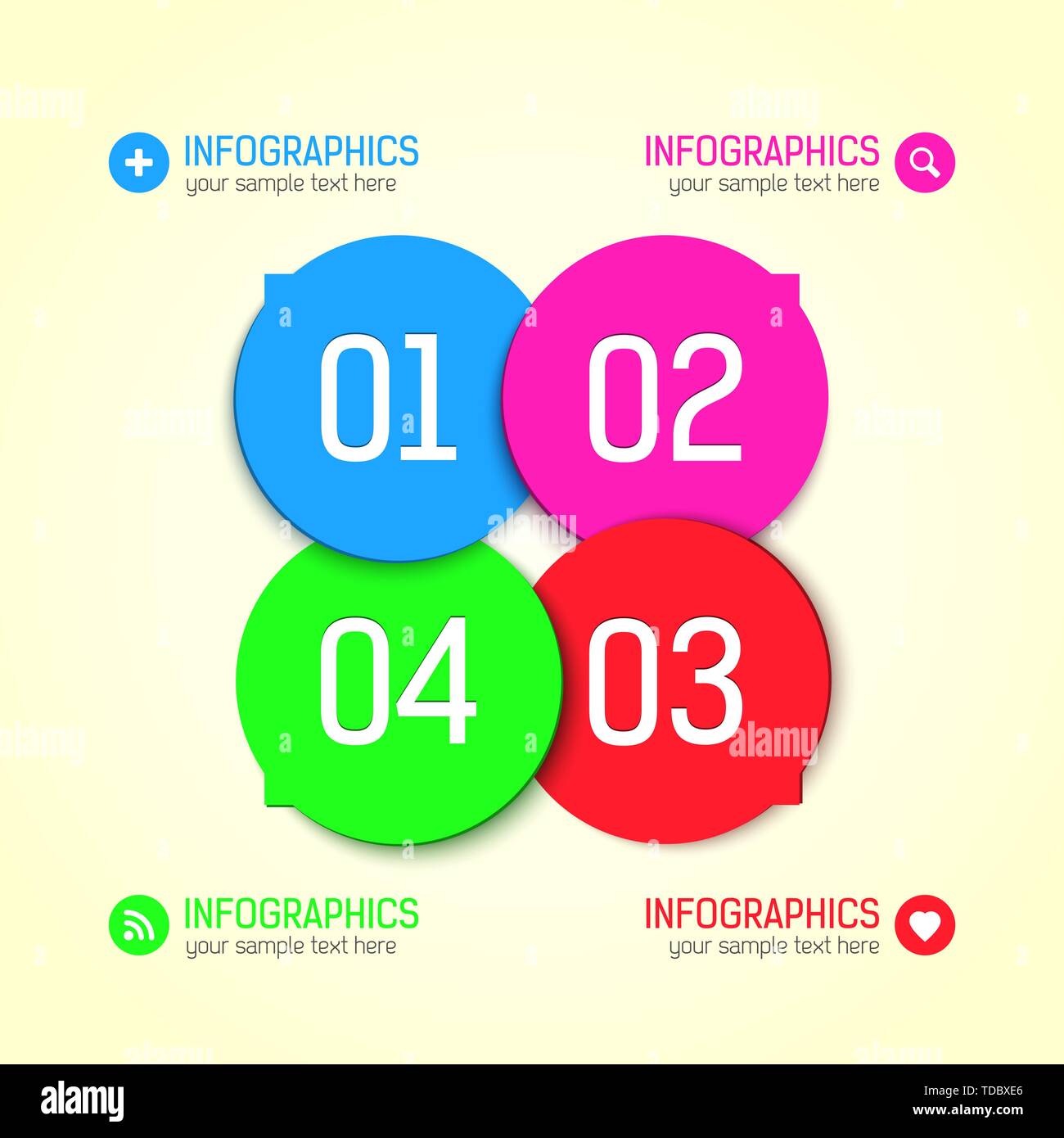 Modern info icons Stock Vector Images - Alamy