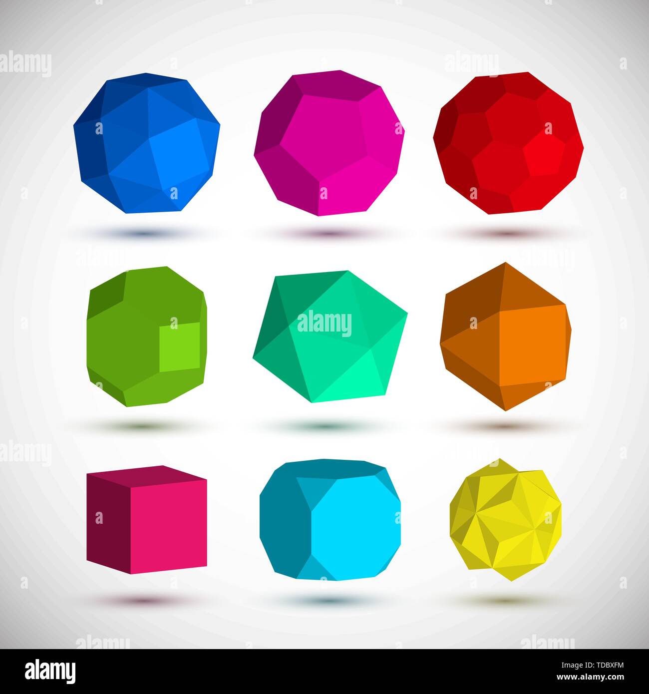 Geometric elements set Stock Vector