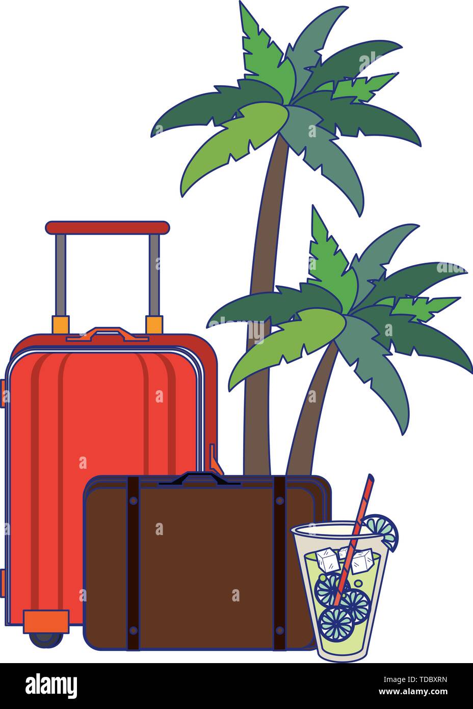 Summer vacations and travel cartoons Stock Vector Image & Art - Alamy