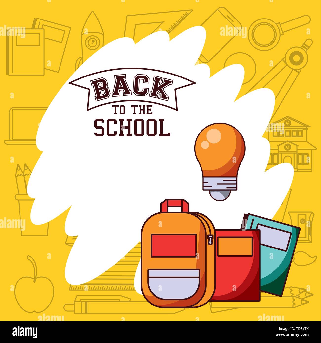 Back To School Season Card Stock Vector Illustration Of Brush   152424637