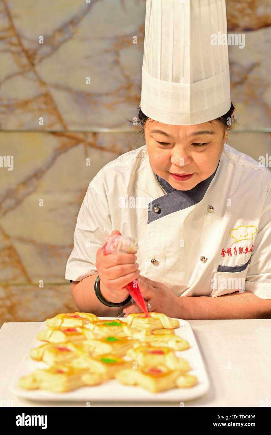 North Point Production and Chef Teaching Stock Photo - Alamy