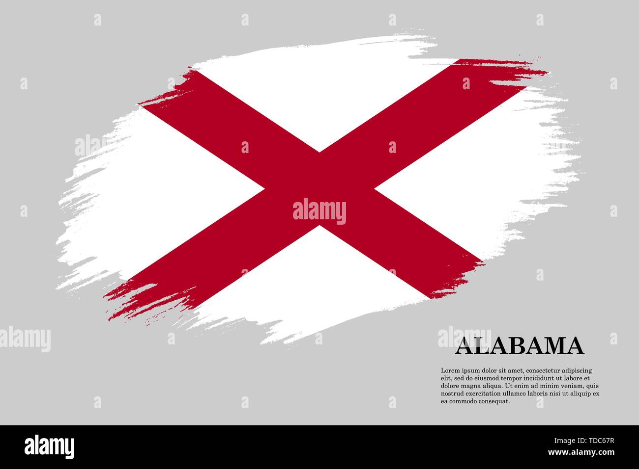 Brush stroke styled flag of . Template for your design Stock Vector ...