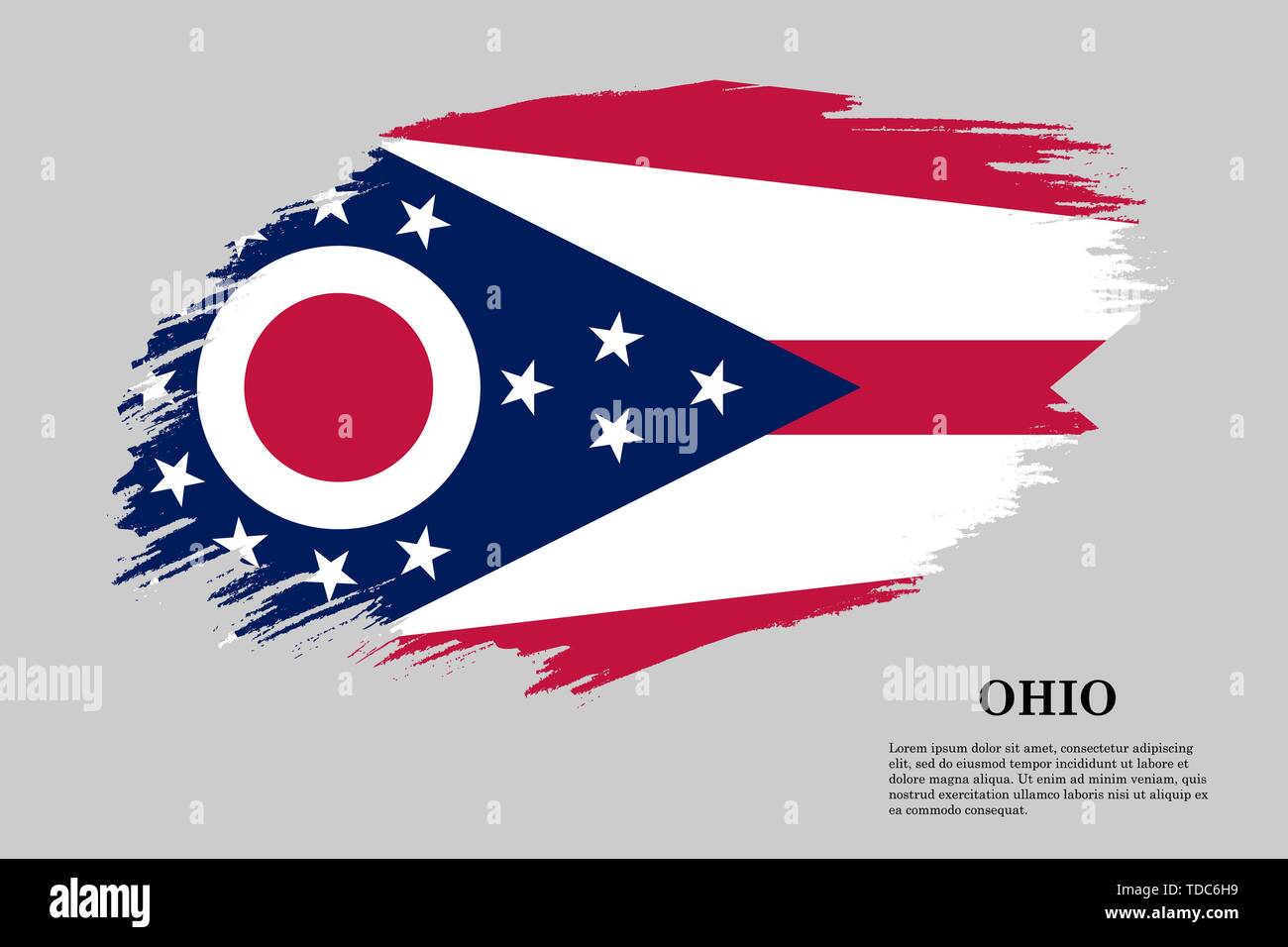 Brush stroke styled flag of . Template for your design Stock Vector ...