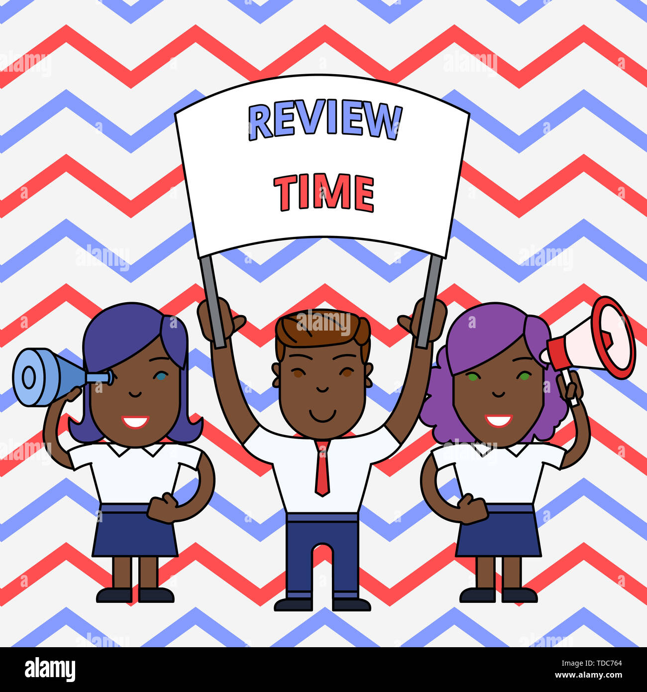 Conceptual Hand Writing Showing Review Time Concept Meaning To