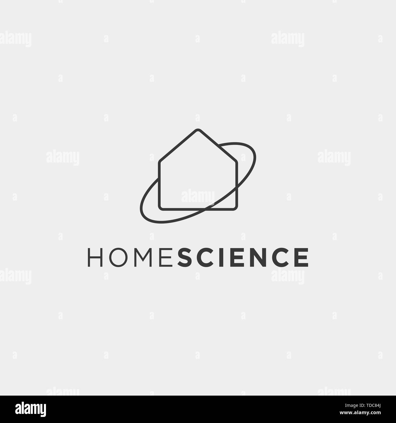 home architect logo minimalis design vector icon element Stock Vector