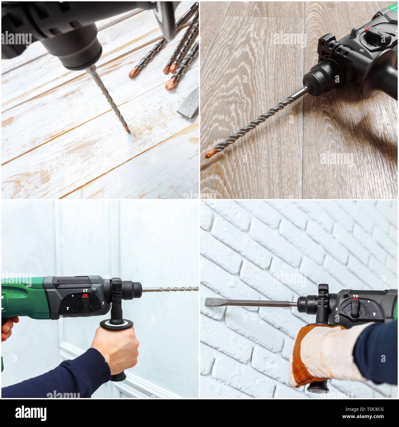 hammer drill Stock Photo