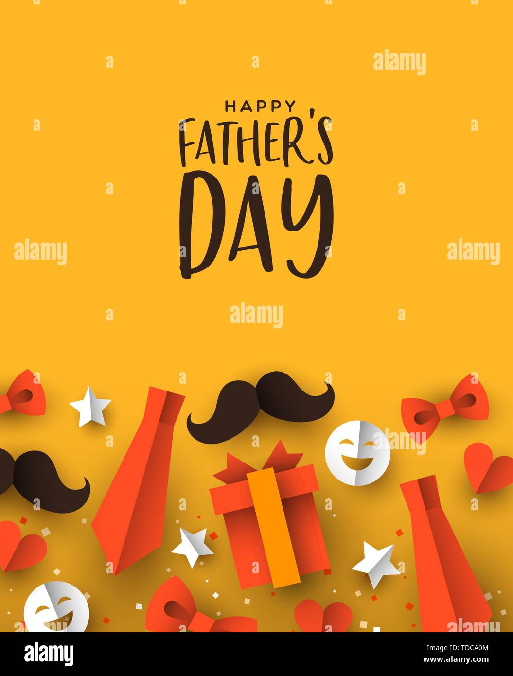 Happy fathers day baseball holiday graphic with handwritten style