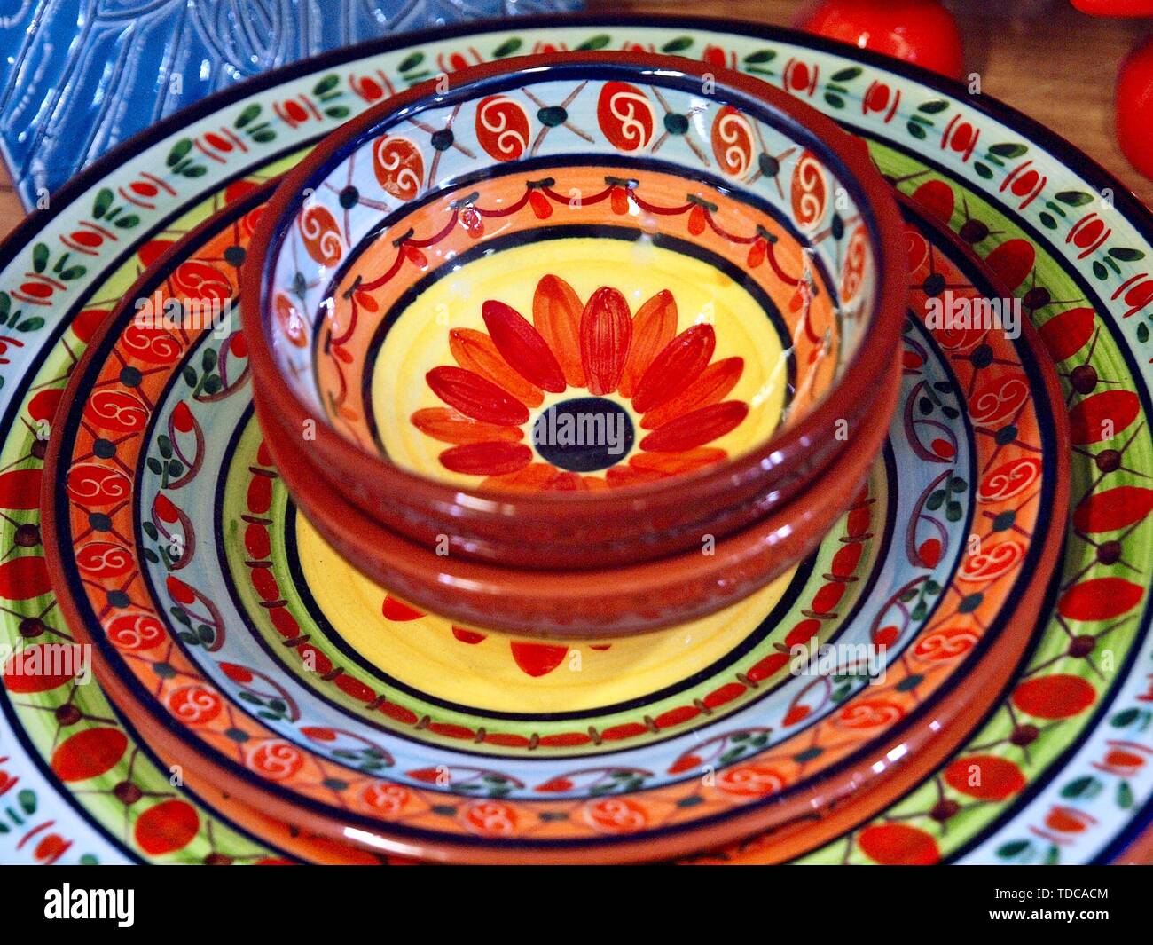 Traditional colorful dishes from Portugal Stock Photo Alamy