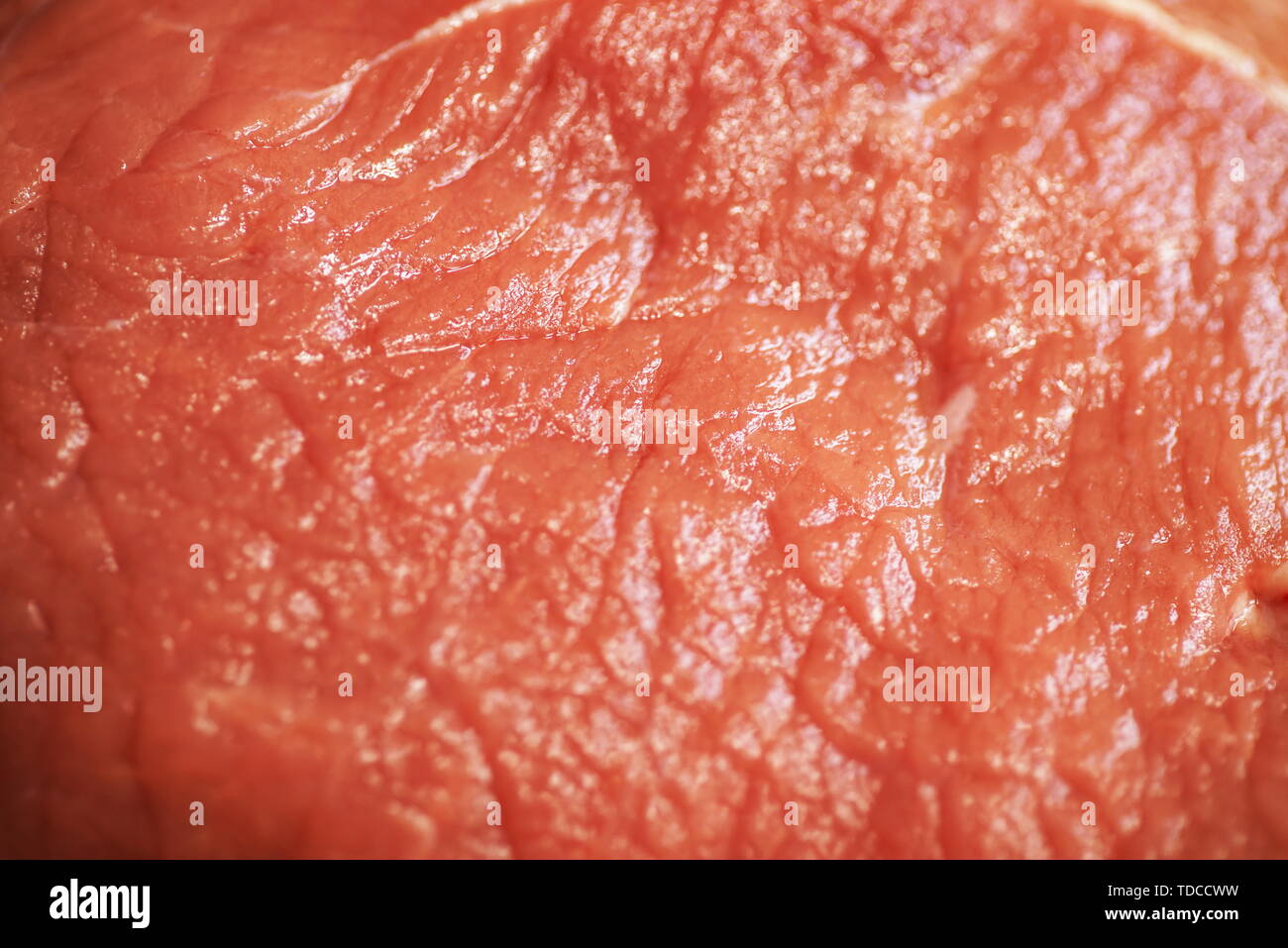 Fresh Raw Food Beef Meat Steak Texture, Beef Fillet Steaks on Cutting Board, Crude Meat Texture Stock Photo