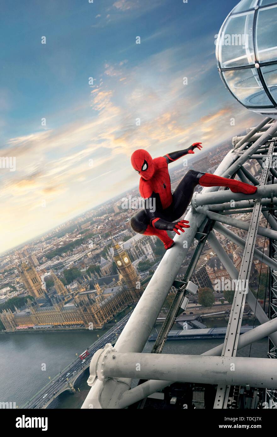 TOM HOLLAND in SPIDER-MAN: FAR FROM HOME (2019). Credit: COLUMBIA PICTURES/MARVEL ENTERTAINMENT / Album Stock Photo