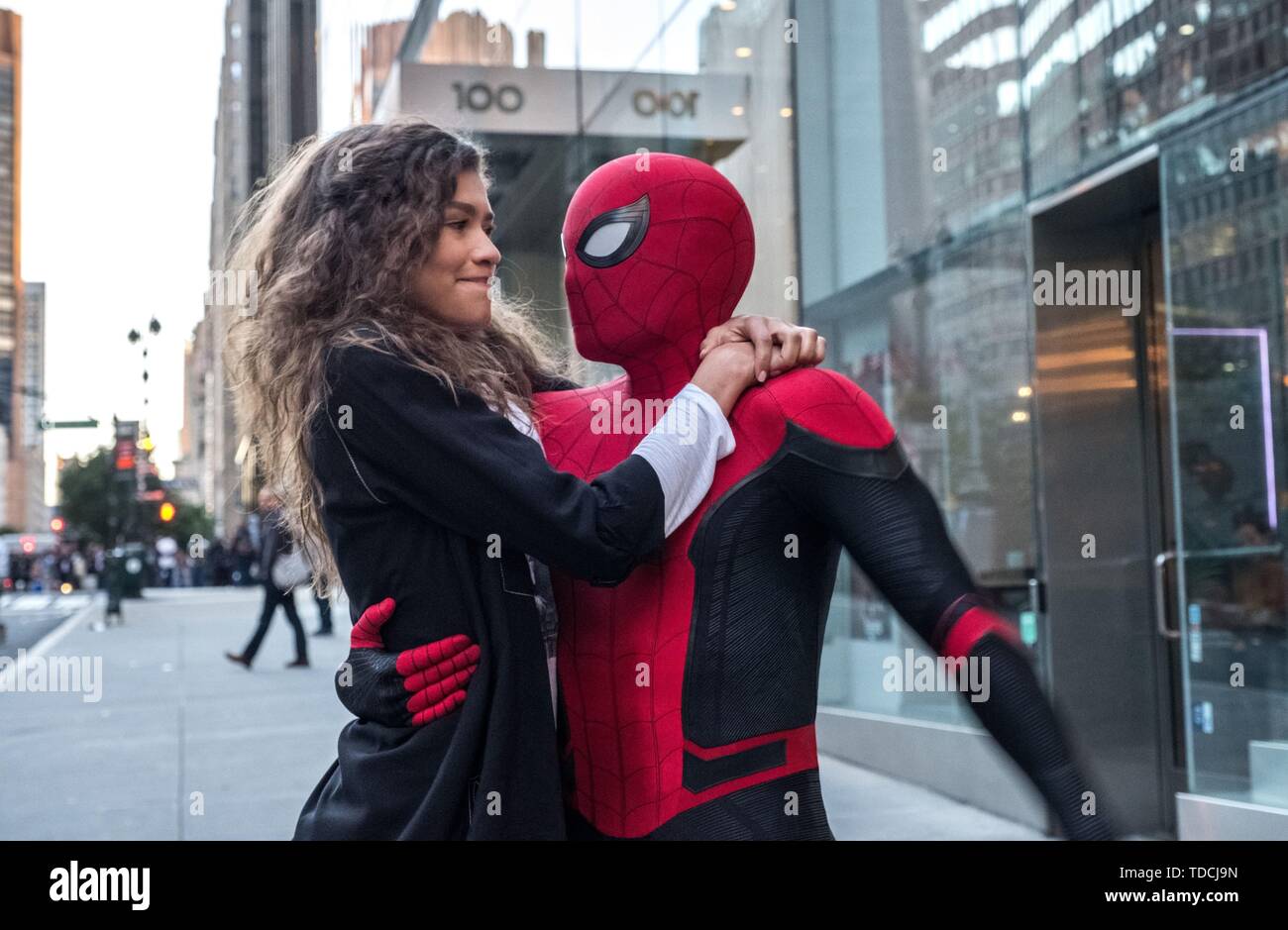 TOM HOLLAND and ZENDAYA in SPIDER-MAN: FAR FROM HOME (2019). Credit