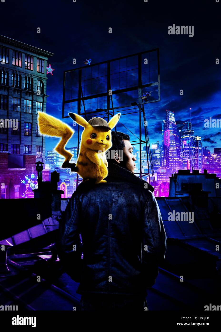 Justice Smith In Pokemon Detective Pikachu 19 Credit Legendary Pictures Toho Nintendo Album Stock Photo Alamy