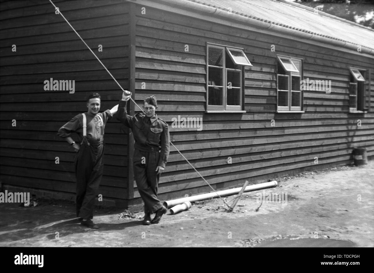 Royal Army Medical Corps (RAMC) recruits at Boyce Barracks, Church Crookham, Hants c1940. Boyce